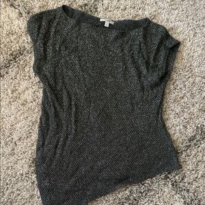 Stella & Dot Shimmering Gray Blouse
